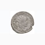 Gordiano III (238-244) Antoniniano – Busto radiato a d. – R/ Roma seduta a s. – AG (g 2,66)