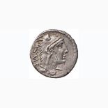 Thoria – L. Thorius Balbus - Denario (105 a.C.) Testa di Giunone Lanuvia a d. – R/ Toro