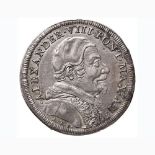 Alessandro VIII (1689-1691) Testone 1689 A. I – Munt. 21 AG (g 9,09) RR Ossidazioni marginali