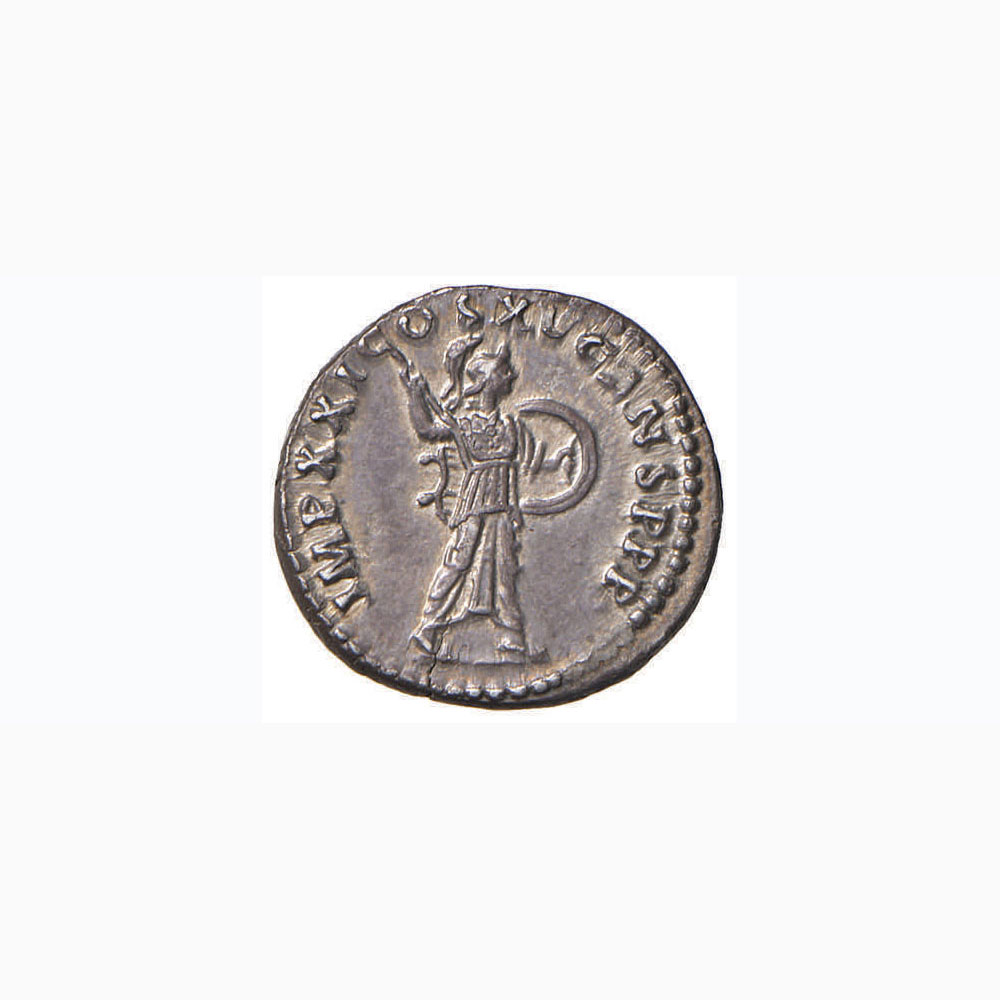 Domiziano (81-96) Denario – Testa laureata a d. - R/ Minerva andante a d. – C. 280 AG (g 2,97) - Image 2 of 2