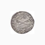Leone X (1513-1521) Parma – Grosso da 3 soldi – Munt. 137 AG (g 1,32) RRRRR Frattura del