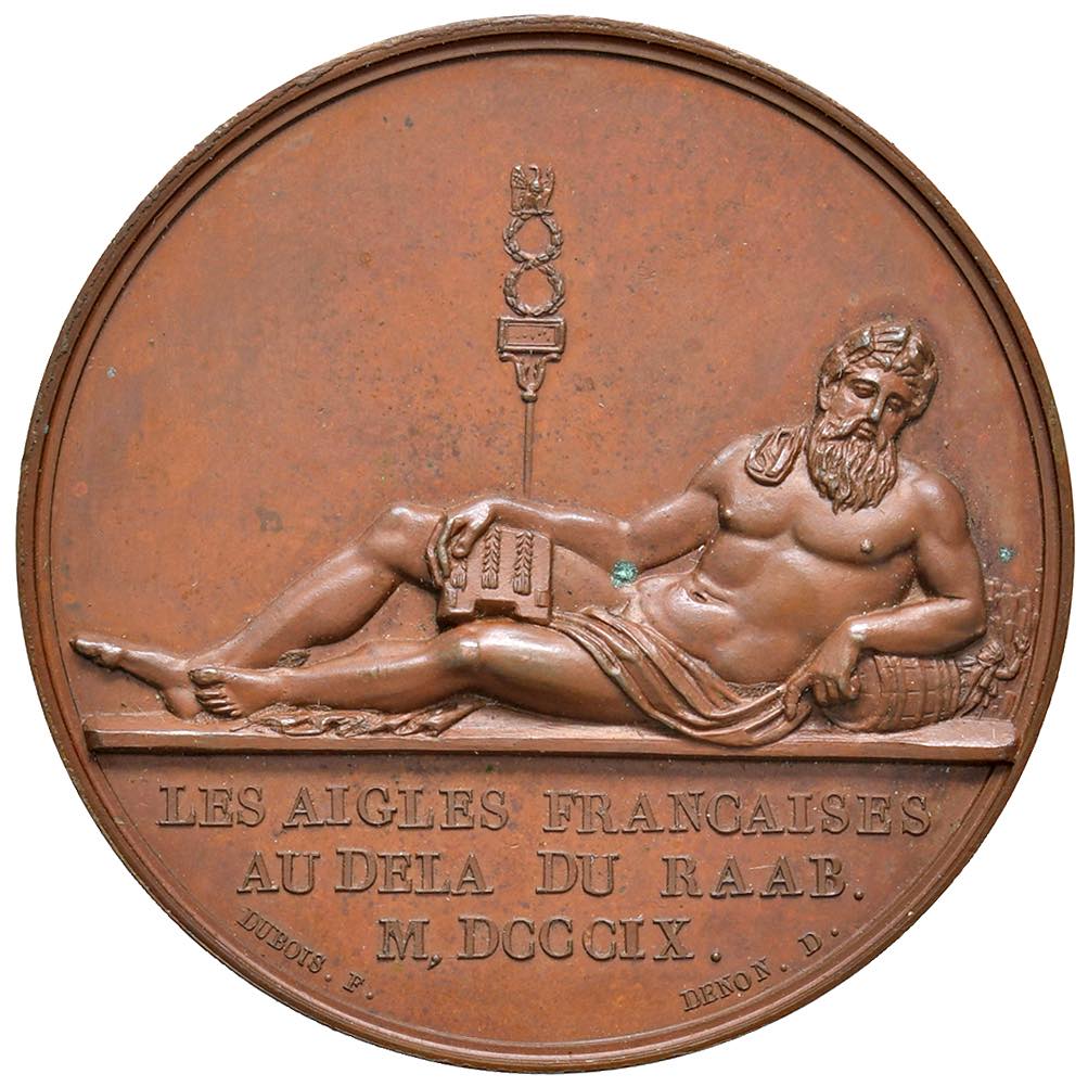 MEDAGLIE NAPOLEONICHE Medaglia 1809 LES AIGLES FRANCAISES AU DELA DU RAAB – Opus: Andrieu, - Image 2 of 2