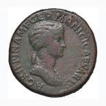 Agrippina (madre di Caligola) Sesterzio - Busto a d. - R/ SC nel campo – RIC (Claudio) 102 AE (g