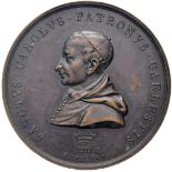 MILANO Medaglia 1838 San Carlo Borromeo – Opus: Broggi – AE (g 34,55 – Ø 44 mm) Minimi