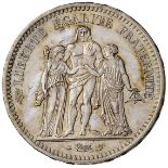 FRANCIA Seconda Repubblica (1848-1852) 5 Franchi 1848 A – Gad. 683 AG (g 25,09) Minimi colpetti