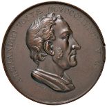 PAVIA Medaglia 1878 statua ad Alessandro Volta – Opus: Putinati – AE (g 58,05 – Ø 50 mm)