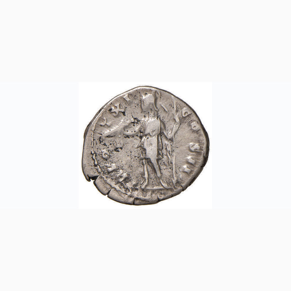 Marco Aurelio (161-180) Denario - Testa a d. - R/ La Virtù stante a s. – RIC 473 AG (g 2,63) - Image 2 of 2