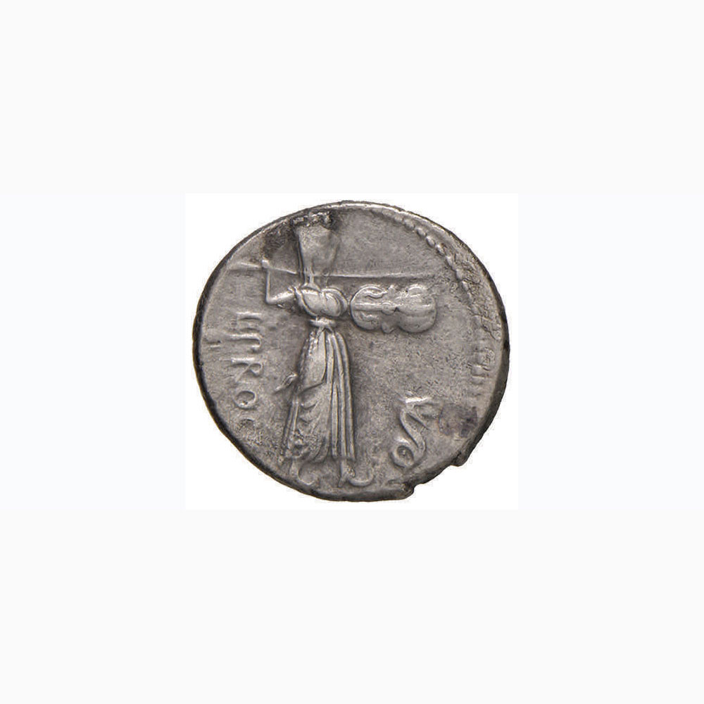 Procilia – L. Procilius - Denario (80 a.C.) Testa di Giove a d. - R/ Giunone Sospita stante a d. - Image 2 of 2