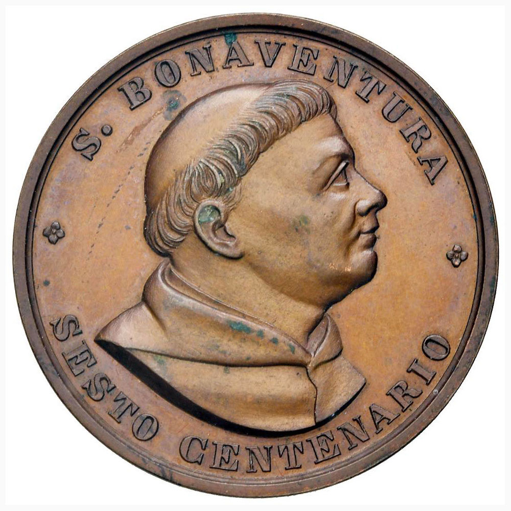 Pio IX (1846-1878) Medaglia 1874 Sesto centenario della morte di San Bonaventura – Opus: Gori – - Image 2 of 2