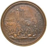 FRANCIA Medaglia uniface 1789 SIEGE DE LA BASTILLE - Opus: Andrieu- AE (g 90,62 -