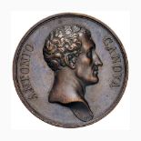 Antonio Canova (1757-1822) Medaglia 1817 Al secolo decimo nono – Opus: Putinati – AE (g 24,30