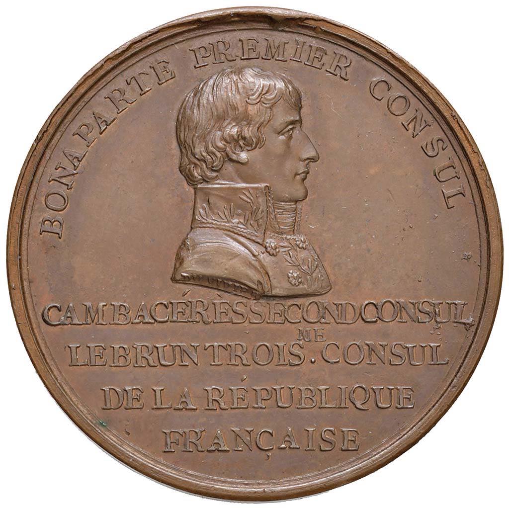 NAPOLEONICHE Napoleone Consul (1799-1804) Medaglia 1800 BONAPARTE PREMIER CONSUL – Opus: Duvivier