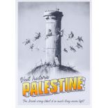 Banksy. Visit historic Palestine. The Israeli army liked it so much they never left! Farboffset