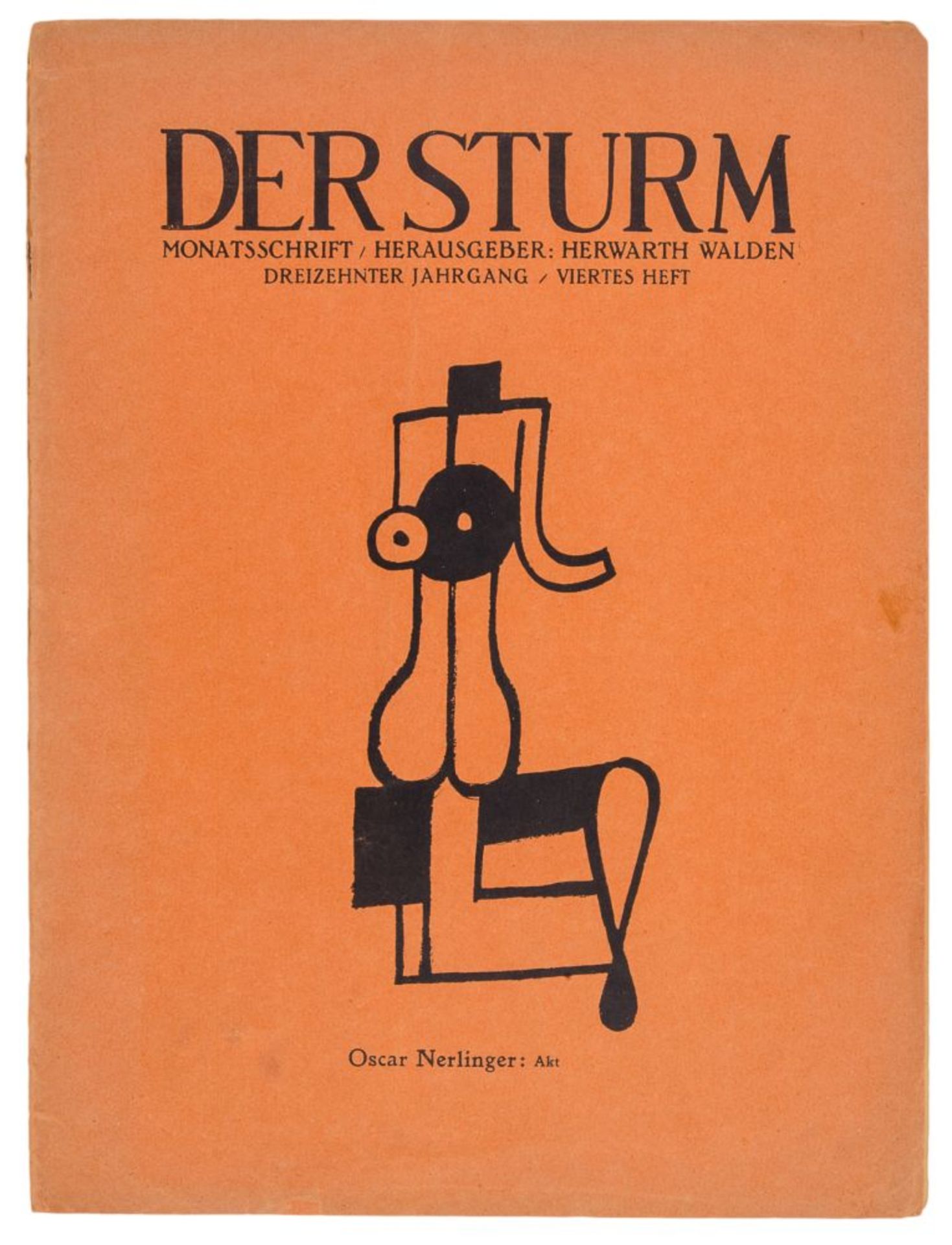 Expressionismus - Der Sturm - - Konvolut von 2 Heften, 4 Monatsberichten, 2 Ausstellungskatalogen, 1