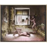 Saudek, Jan. The dreaming of New York City. Original-Photographie. Gelatinesilber, handkoloriert.