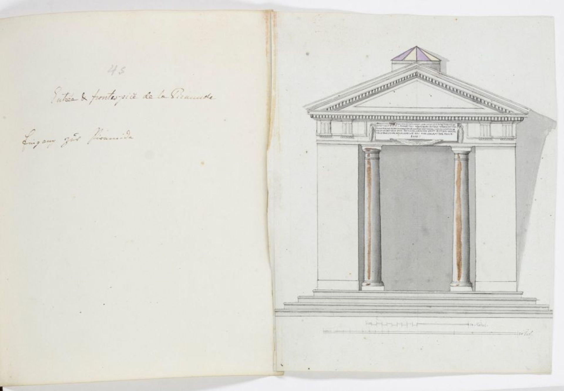 Deutschland - Brandenburg - - Schmettau, Friedrich Wilhelm Karl. Skizzenbuch mit 1 aquarellierten - Image 8 of 14