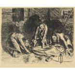 Barlach, Ernst. Letzter Dienst. Und: Die Stolze. 2 Lithographien auf Papier aus der Folge "Der