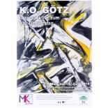 Götz, Karl Otto. Sammlung von 5 signierten Ausstellungsplakaten. Farboffsets auf Papier. 2002-