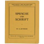 Typographie - - Porstmann, Walter. Sprache und Schrift. Mit einem Vorwort von R. Hinz. Berlin,