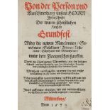 Streitschrift - - Von der Person und Menschwerdung unsers Herrn Jhesu Christi, Der waren