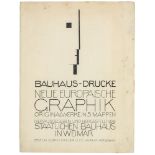 Bauhaus - - Bauhaus-Drucke. Neue europäische Graphik. Original-Werbeprospekt für die Mappe. Unter