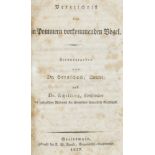 Biologie - Zoologie - - Hornschuch, C. F. und Hugo Schilling. Verzeichnis der in Pommern