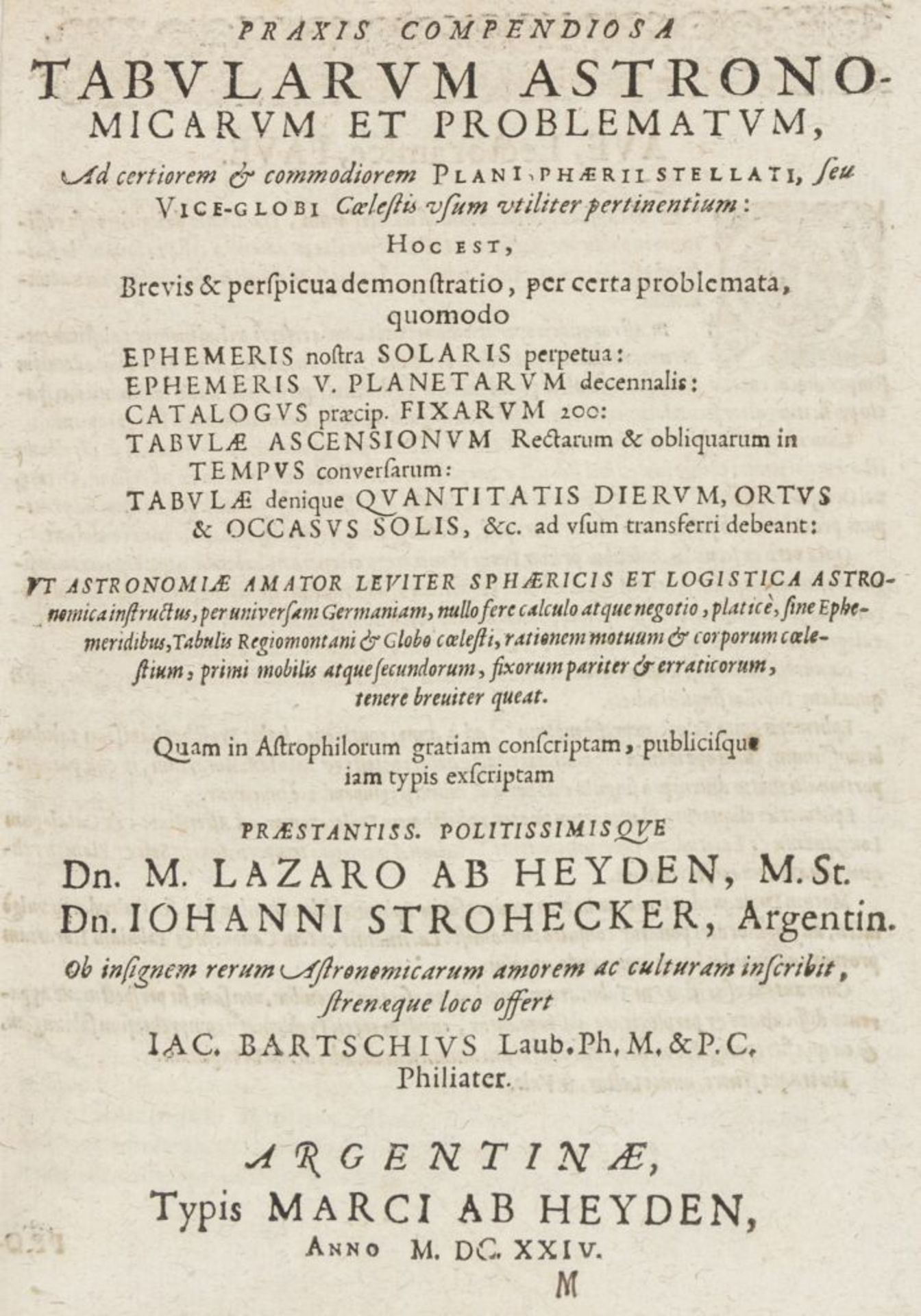 Astronomie - - Bartsch Jacob. Usus astronomicus planisphaerii stellati, seu vice - globi coelestis - Image 5 of 5