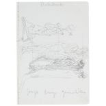 Beuys, Joseph. Zeichnungen zu den beiden 1965 wiederentdeckten Skizzenbüchern "Codices Madrid" von