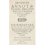 Melanchthon, Philipp. Eruditae annotationes in officia Ciceronis. (Herausgegeben von C. Peucer). 2