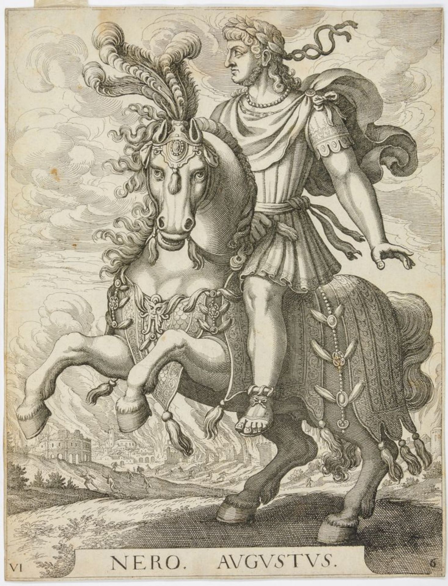 Merian, Matthäus. Die zwölf römischen Kaiser zu Pferde (von Julius Caesar bis Domitian) mit 11 ( - Image 3 of 3