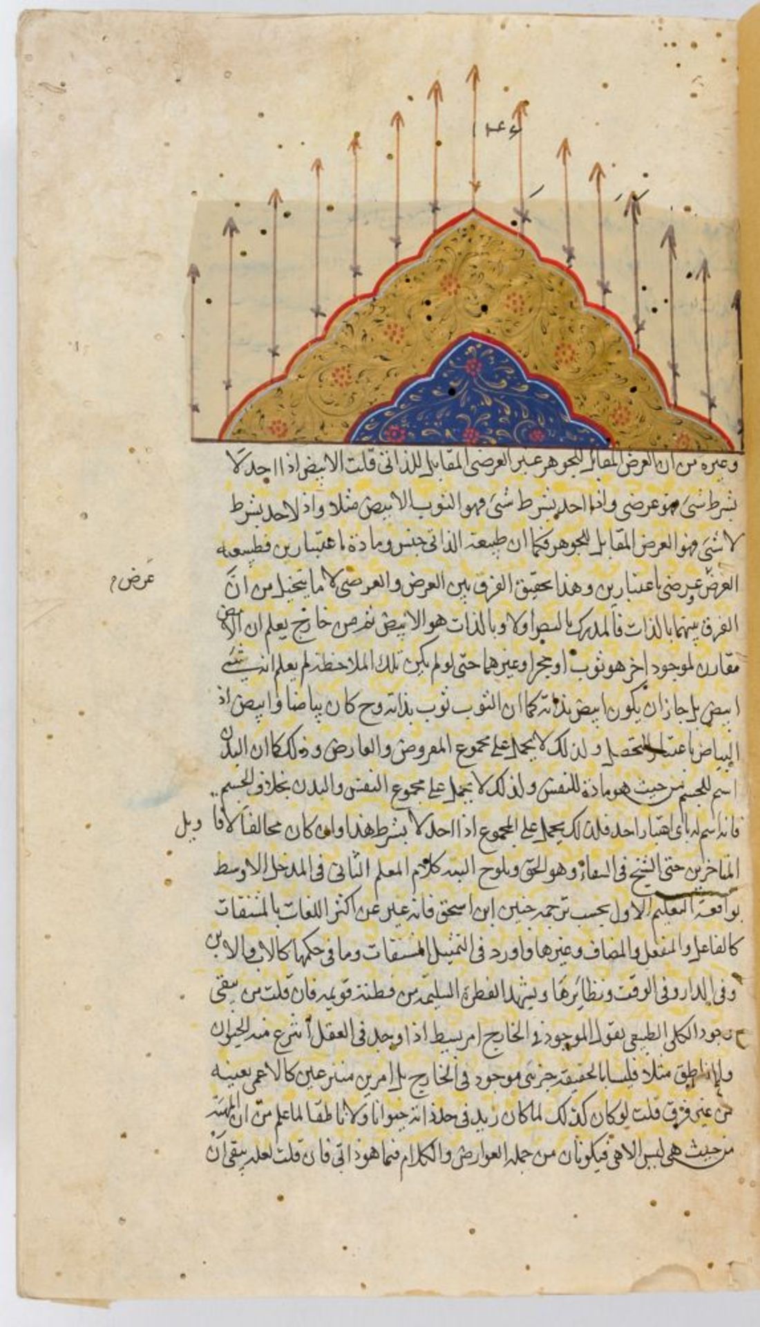 Arabisches Manuskript. Arabische Handschrift in schwarzer Tinte auf Papier. Mit 10 blattgroßen - Bild 6 aus 7