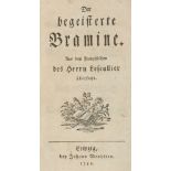 Dodsley, Robert oder Earl of Chesterfield, Ph. D. Stanhope. Der begeisterte Bramine. Aus dem