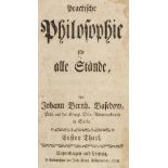 Philosophie und Pädagogik - - Basedow, Johann Bernhard. Practische Philosophie für alle Stände. 2