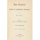 Wirtschaftswissenschaft - - Marx, Karl. Das Kapital. Kritik der politischen Oekonomie. 1.-3. Band in