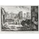 Ansichten - Pompeji - - Piranesi, Giovanni Battista. Vue en perspective d'une Auberge et de ses