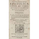 Occulta - Alchemie - - Libavius, Andreas. Rerum chymicarum epistolica forma ad philosophos et