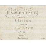 Musik - - Bach, Johann Sebastian. (Oeuvres complettes). 12 Teile in 1 Band. Wien, Hoffmeister &