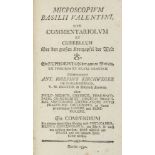 Occulta - Alchemie - - Kirchweger, A. J. Microscopium Basilii Valentini sive commentariolum