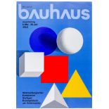 Bayer, Herbert. 50 jahre bauhaus. Ausstellung 5. Mai - 28. Juli 1968. Plakat für die Ausstellung