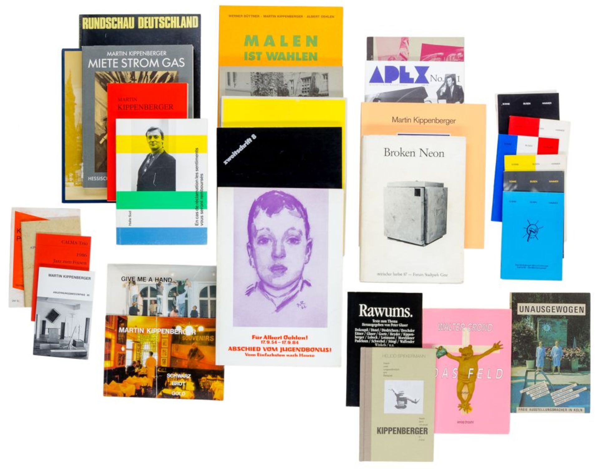 Kippenberger, Martin. Sammlung von 58 Werken und Katalogen in 68 Bänden. 1979-1996. Unterschiedliche - Image 5 of 5