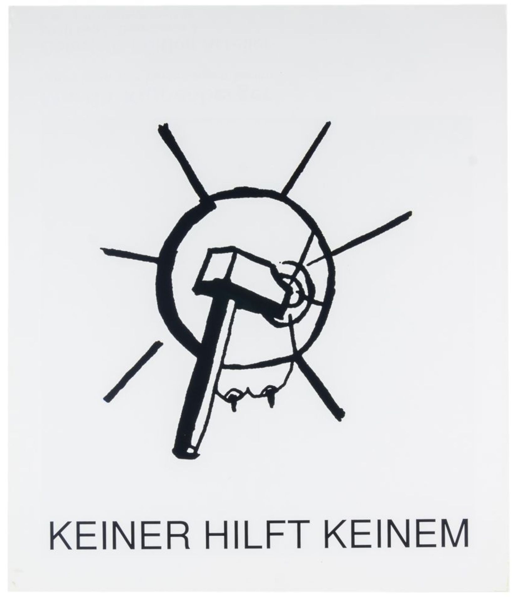 Kippenberger, Martin. Sammlung von 52 Plakaten, meist farbige Serigraphien und Offsetdrucke, auf - Image 2 of 7