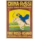 Plakate - Werbung - - China-Rossi. Elixir-Tonico-Ricostituente. Fratelli-Rossi-Asiago. Succursale in