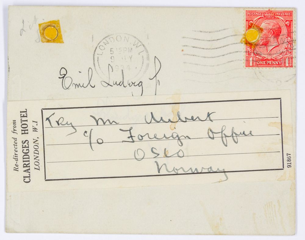 Nobelpreisträger - - Shaw, George Bernard. Postkarte mit eigenhändigem 11-zeiligen Text und voller - Image 2 of 2