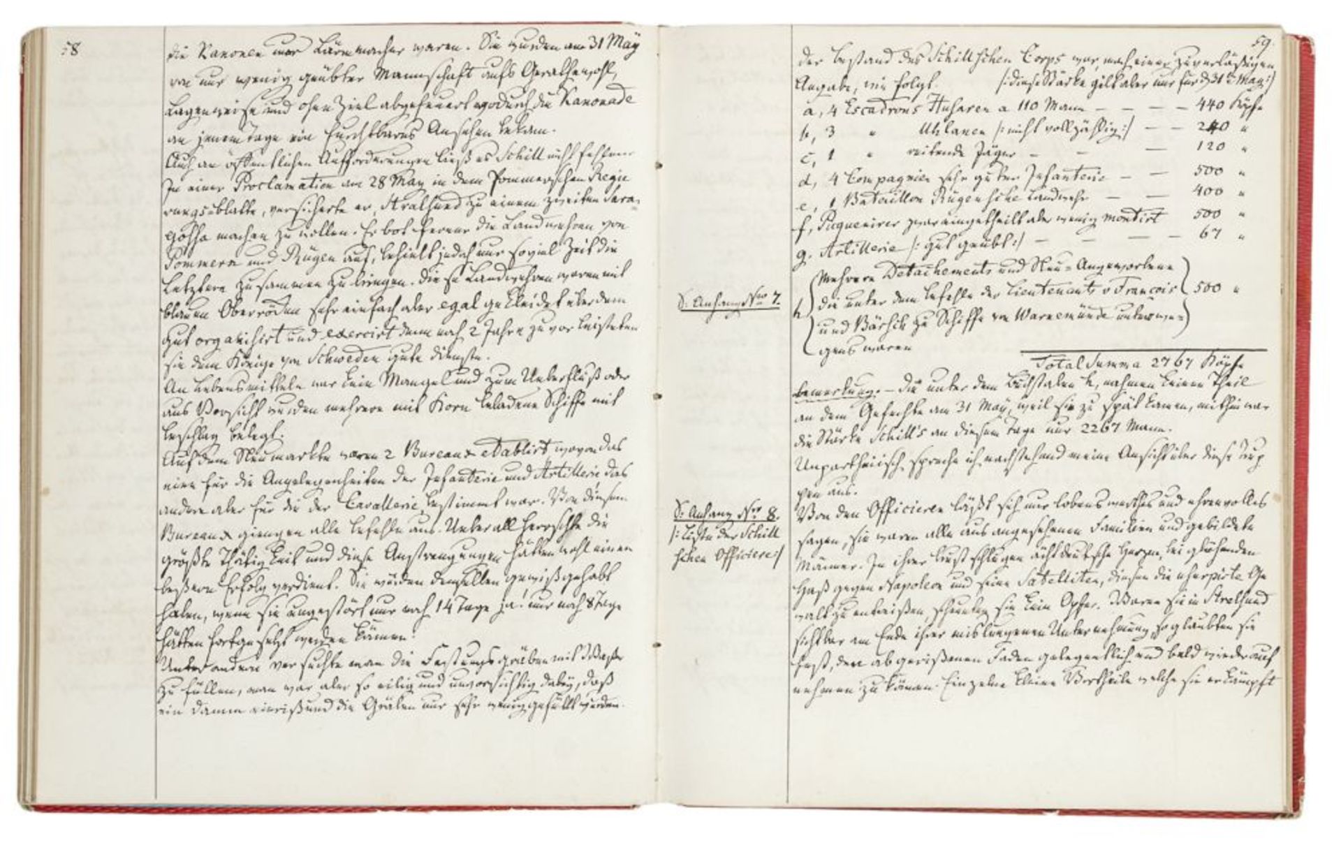 Befreiungskriege - - Scriba, Carl von. Unglückliches Ende der von Schillschen Expedition im Jahr - Image 2 of 2