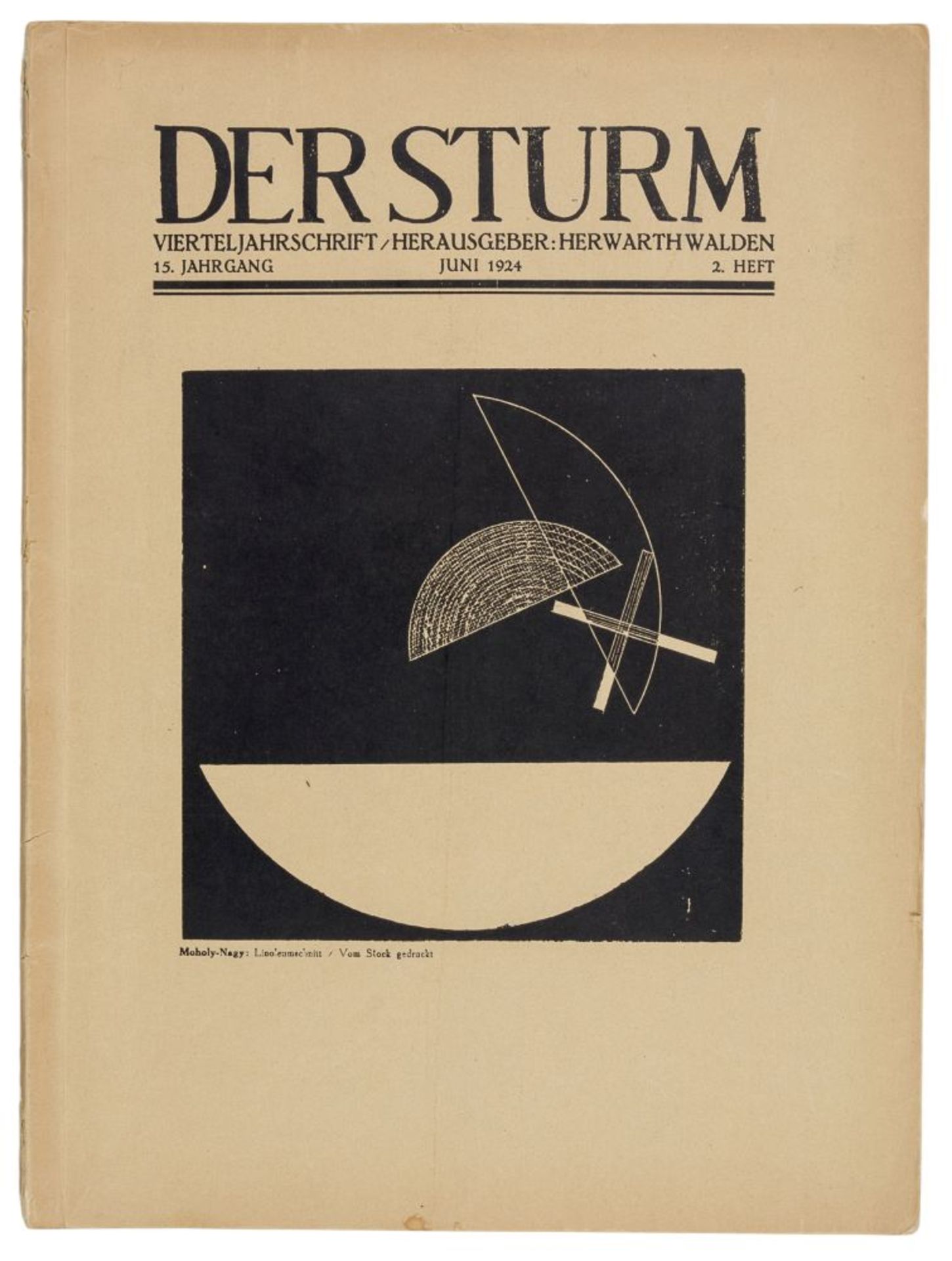 Expressionismus - - Der Sturm. Vierteljahrschrift. Herausgeber: Herwarth Walden. 15. Jahrgang,