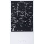 Beuys, Joseph. Tafel III. Serigraphie auf festem Velin. Unten mittig signiert. 1980. Bildgröße: 37 x