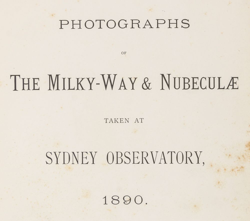 Astronomie - - Russell, Henry Chamberlain. Photographs of the Milky-Way & Nubeculae taken at - Image 4 of 4