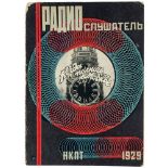 Avantgarde - Russland - - Rodchenko, Aleksandr M. Radio-Slushatel'. (Der Radiohörer). Heft 1-1930.