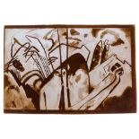 Bauhaus - - Kandinsky, Wassily. Komposition 4 und Improvisation 20. Original-Photographien von