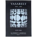 Vasarely, Victor. Vasarely 1938-1962. Plakat zur Ausstellung in der Galerie "Le Point Cardinal" in